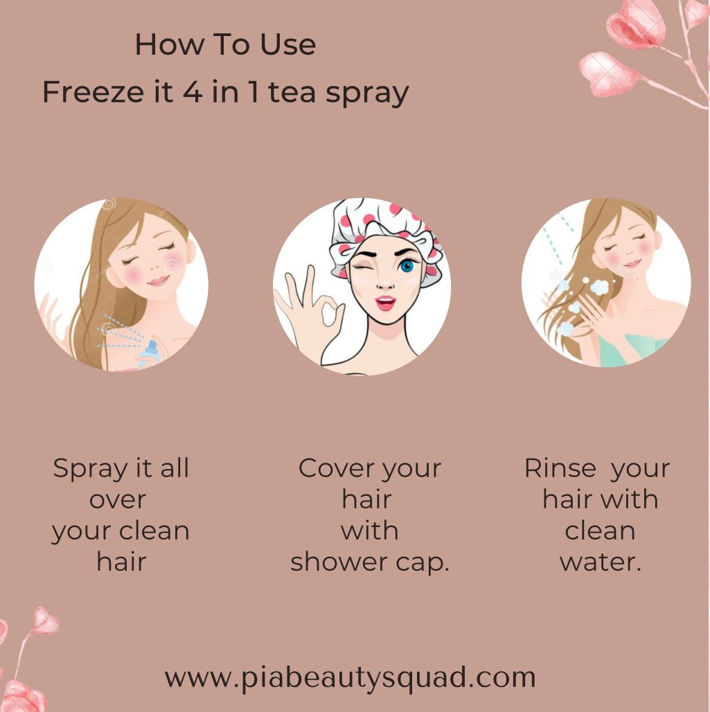 FREEZE IT 4 IN 1 TEA HAIR SPRAY