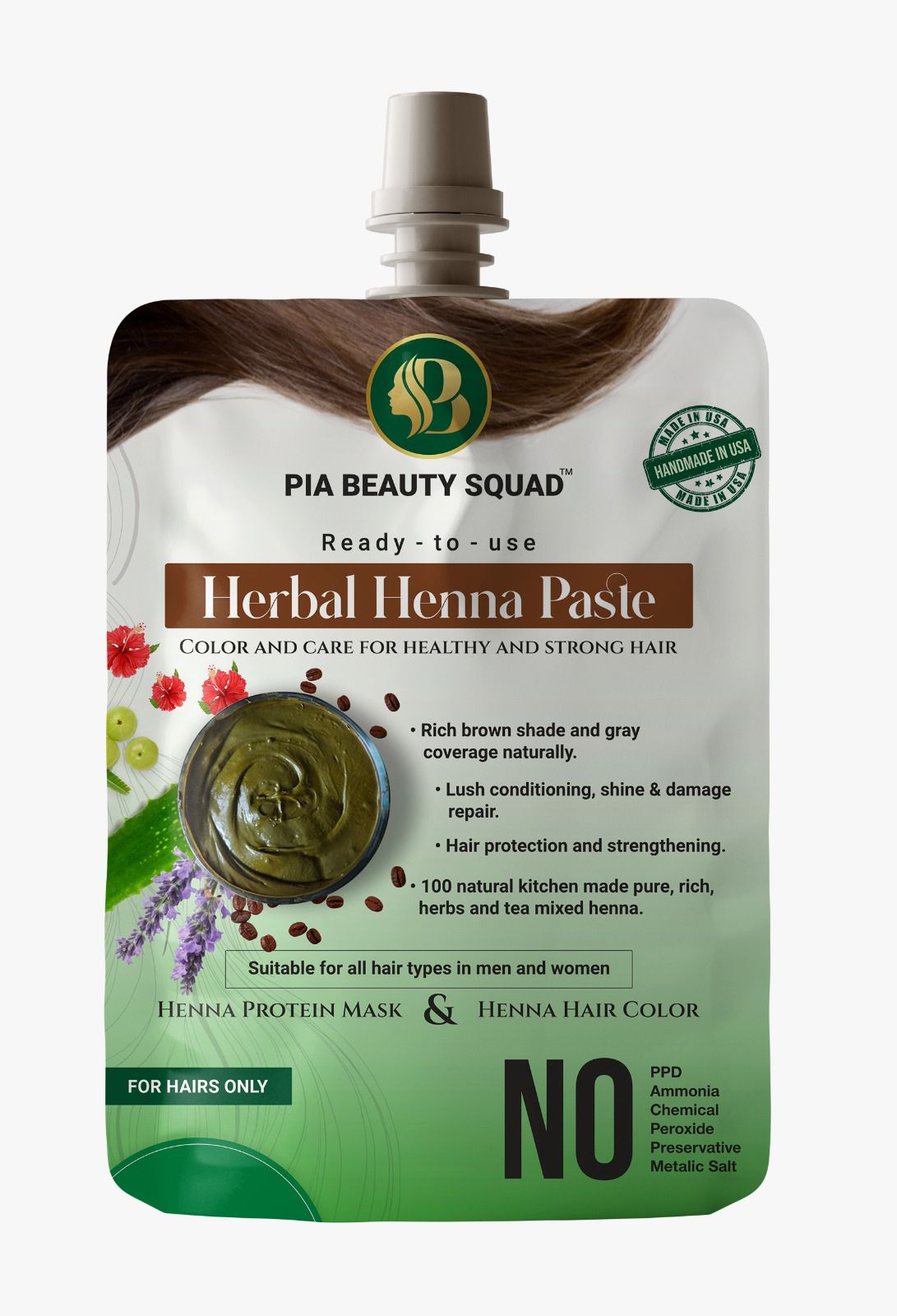 Henna paste ready to apply for hair