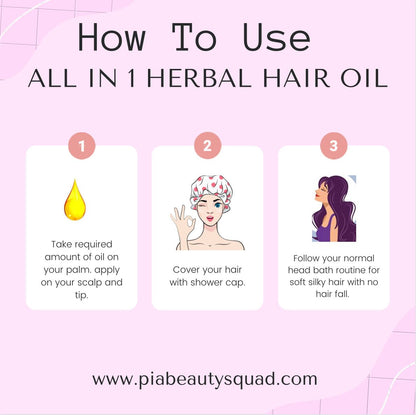 All-in-1 herbal hair oil