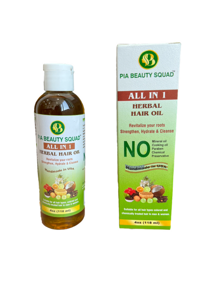 All-in-1 herbal hair oil